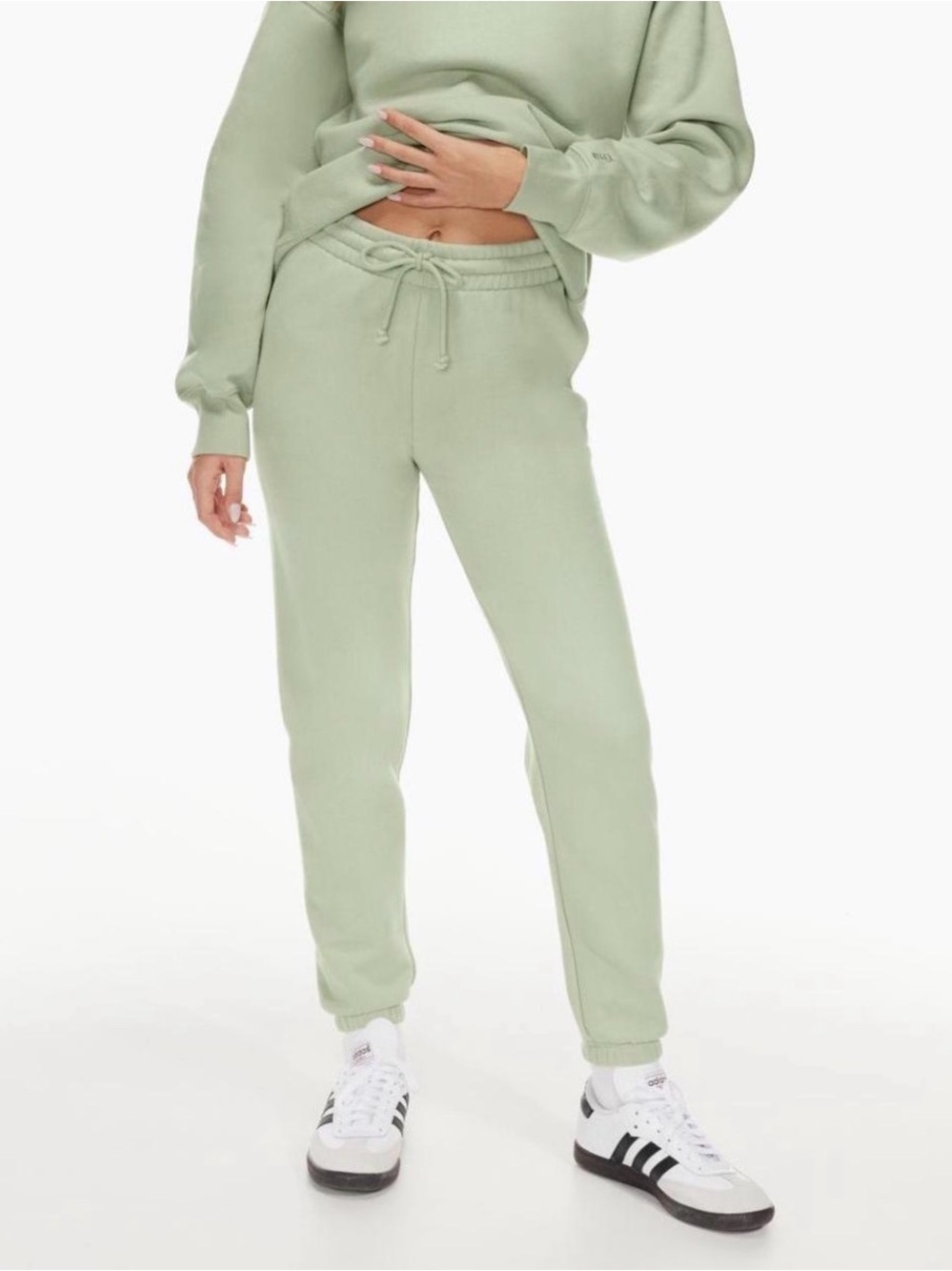 Aritzia Sweatfleece Cozy Fleece Perfect Fit Sweatpants Sage Green Women’s Size S